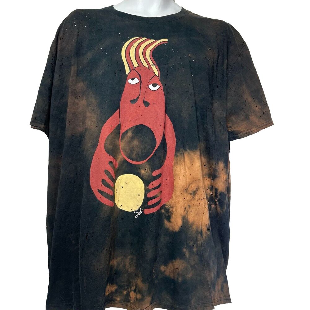 Totally Blown Linda Sibio Cody Montgomery collaboration Distressed T-shirt